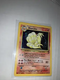 Ninetales Holographic Second Edition 13/130 Base Set 2 Pokemon Card VG - Image 3