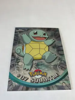 2000 Topps Chrome Pokemon Cards - Series 1 - Squirtle #07 - Near Mint - Image 1