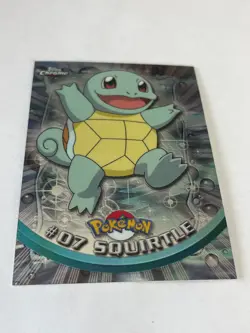 2000 Topps Chrome Pokemon Cards - Series 1 - Squirtle #07 - Near Mint - Image 4