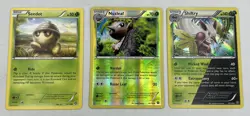 Seedot 9 Nuzleaf 10/114 Shiftry 11/114 Reverse Holo Steam Siege 3 Pokemon Card - Image 1
