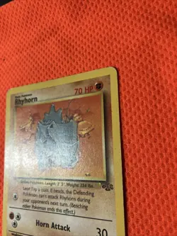 Rhyhorn 61/64 Jungle-Unlimited Edition Regular Pokemon Card Single - Image 4