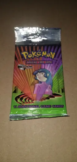 Unopened Pack Of Gym Challenge Booster Pokemon Cards - Image 1