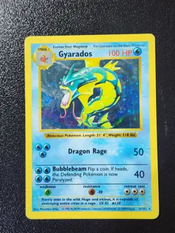 Gyarados Shadowless 6/102 Base Set Holo Vintage Pokemon Card - Image 1