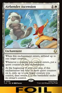 1x - Airbender Ascension - FOIL #06 - Avatar: The Last Airbender - NM MTG - Image 1