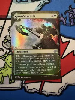 Garruk’s Uprising x1 Mtg Foil Enchanting Tales Wilds of Eldraine - Image 1