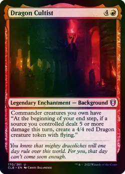 Dragon Cultist Commander Legends: Battle for Baldur's Gate NM MTG Foil - Image 1