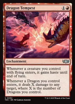 Dragon Tempest Commander: Tarkir: Dragonstorm NM MTG Non-Foil - Image 1