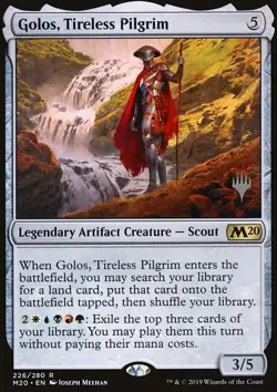 MTG Golos, Tireless Pilgrim (226p/143) Core Set 2020 Promos LP - Image 1