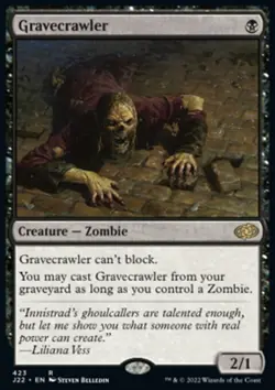 MTG Magic the Gathering Gravecrawler (423/835) Jumpstart 2022 NM - Image 1