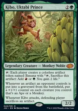 MTG Magic the Gathering Kibo, Uktabi Prince (40/835) Jumpstart 2022 NM - Image 1