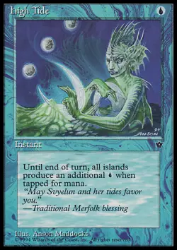 MTG Magic the Gathering High Tide (18b/187) Fallen Empires MP - Image 1