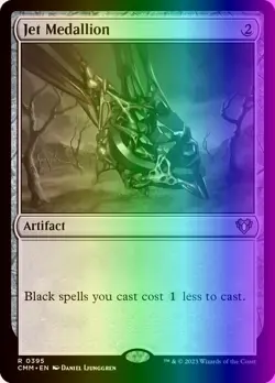 MTG Magic the Gathering Jet Medallion (395/1173) Commander Masters NM FOIL - Image 1