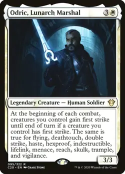 MTG Magic the Gathering Odric, Lunarch Marshal (95/355) Commander 2020 LP - Image 1