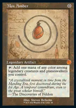 MTG Magic the Gathering Mox Amber (98/126) The Brothers' War Retro Artifacts LP - Image 1