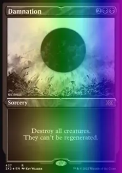 MTG Magic the Gathering Damnation (437/686) Double Masters 2022 NM FOIL - Image 1