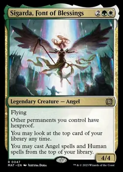 1 x Sigarda, Font of Blessings - March of the Machine: The Aftermath - NM-Mint - - Image 1