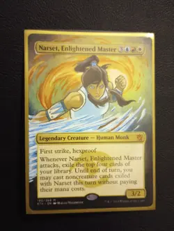 Narset Enlightened Master MTG Hand Painted extended art Korra Khans of Tarkir - Image 1