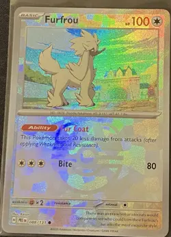 Furfrou Master Ball Pattern 088/131 Prismatic Evolutions Pokemon TCG NM - Image 1
