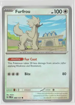 Furfrou Master Ball Pattern 088/131 Prismatic Evolutions Pokemon TCG NM - Image 2