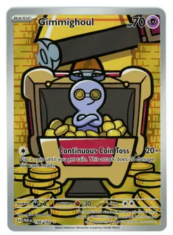 Pokemon TCG Gimmighoul 198/182 - Paradox Rift - Near Mint/Mint - Image 1