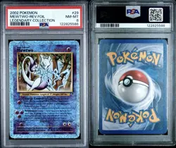 Mewtwo Reverse Holo Legendary Collection Pokemon PSA 8 **New Cert** VERY CLEAN - Image 3