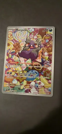 Pokemon TCG Paradox Rift Morpeko 206/182 Illustration Rare - Image 1