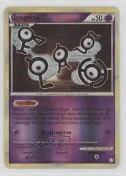 Unown German Reverse Foil Pokemon HeartGold & SoulSilver #55 2010 - Image 1