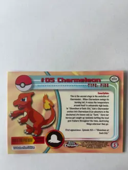 2000 Pokemon Topps Chrome Charmeleon #5***Mint - Image 2