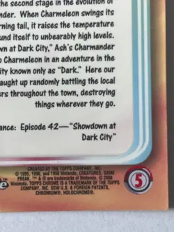 2000 Pokemon Topps Chrome Charmeleon #5***Mint - Image 3