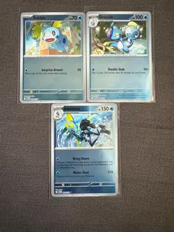 Sobble, Drizzile & Inteleon Reverse Holo Bundle - Mega Evolution Pokemon - Image 1