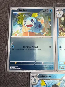 Sobble, Drizzile & Inteleon Reverse Holo Bundle - Mega Evolution Pokemon - Image 2