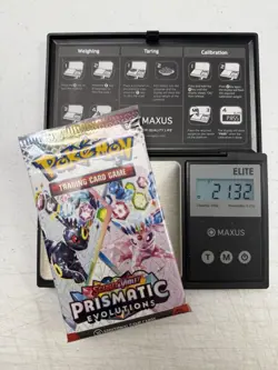 HEAVY!!! 21.32g Prismatic Evolutions Booster Pack Pokemon TCG - Image 1