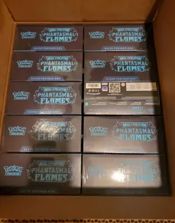 Pokemon Phantasmal Flames Elite Trainer Box - Case of 10 ETBs - Image 1