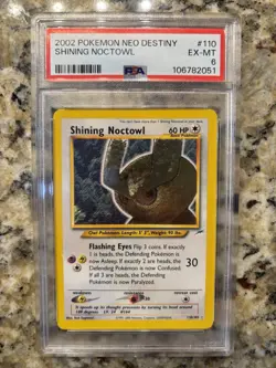 Pokemon TCG - Shining Noctowl #110/105 Neo Destiny - PSA 6 (EX-MT) Secret Rare - Image 3