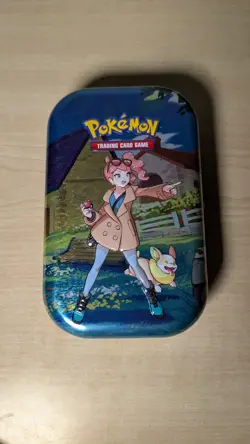 Pokemon Crown Zenith Empty Mini Tin - Sonia & Yamper w/ Sticker - Image 2