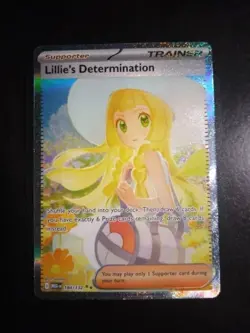 Lillie's Determination SAR 184/132 English Pokemon Near Mint *Could Be A PSA 10! - Image 1
