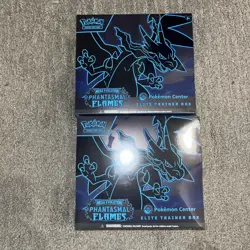 Phantasmal Flames Pokemon Center ETB Elite Trainer Box Lot of 2 - IN HAND-SEALED - Image 1