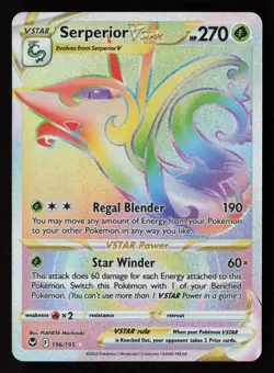 Serperior VSTAR (Secret) 196/195 SWSH12: Silver Tempest Pokemon TCG LP+ - NM - Image 1