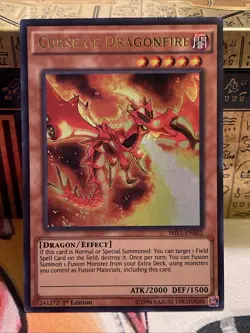 Yugioh! Curse of Dragonfire MIL1-EN002 Ultra Rare 1st Edition NM - Image 2