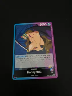 EB01-021 Hannyabal Leader One Piece English TCG Card EB01 Extra Booster - Image 1