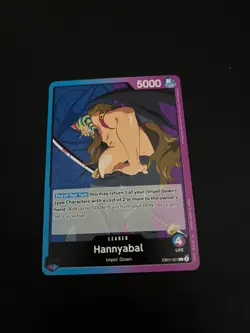 EB01-021 Hannyabal Leader One Piece English TCG Card EB01 Extra Booster - Image 2