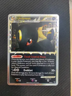Umbreon 86/90 Holo Rare Pokemon Card - HGSS Undaunted set - 2010 - HP - Image 1