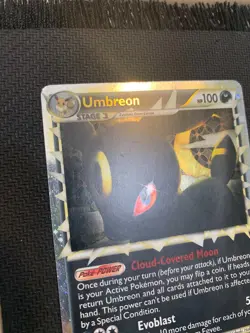 Umbreon 86/90 Holo Rare Pokemon Card - HGSS Undaunted set - 2010 - HP - Image 3