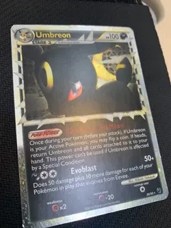 Umbreon 86/90 Holo Rare Pokemon Card - HGSS Undaunted set - 2010 - HP - Image 4