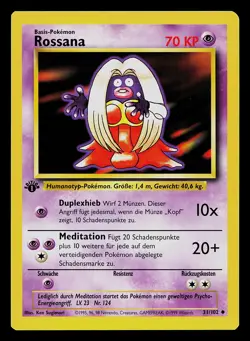 Pokemon Card - Jynx Rossana German 1st Edition Base Set 31/102 Uncommon - Image 1