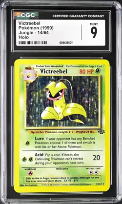 CGC 9 MINT Victreebel 1999 Jungle Set 14/64 Holo Pokemon Card psa - Image 1
