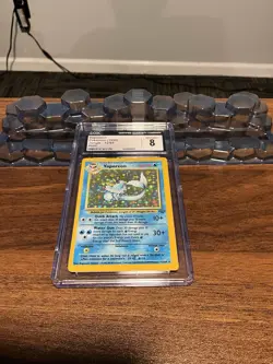 CGC 8 Vaporeon 1999 Jungle 12/64 Holo Pokemon Card - Image 1