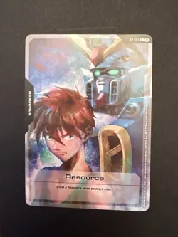 Gundam TCG Resource Card Heero Yuy RP-001 P Alt Art English Gen Con 2025 Promo - Image 1