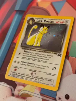 Pokemon Card WoTC Promo Dark Persian (P) #17 VG - Image 2