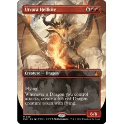 Utvara Hellkite (borderless) M/NM Magic: The Gathering MTG Ravnica Remastered - Image 1